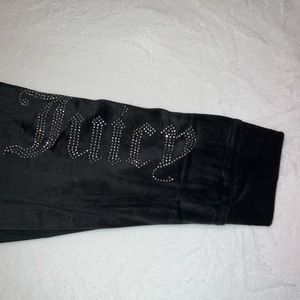 Juicy Couture Sleepwear Black Velour Pant